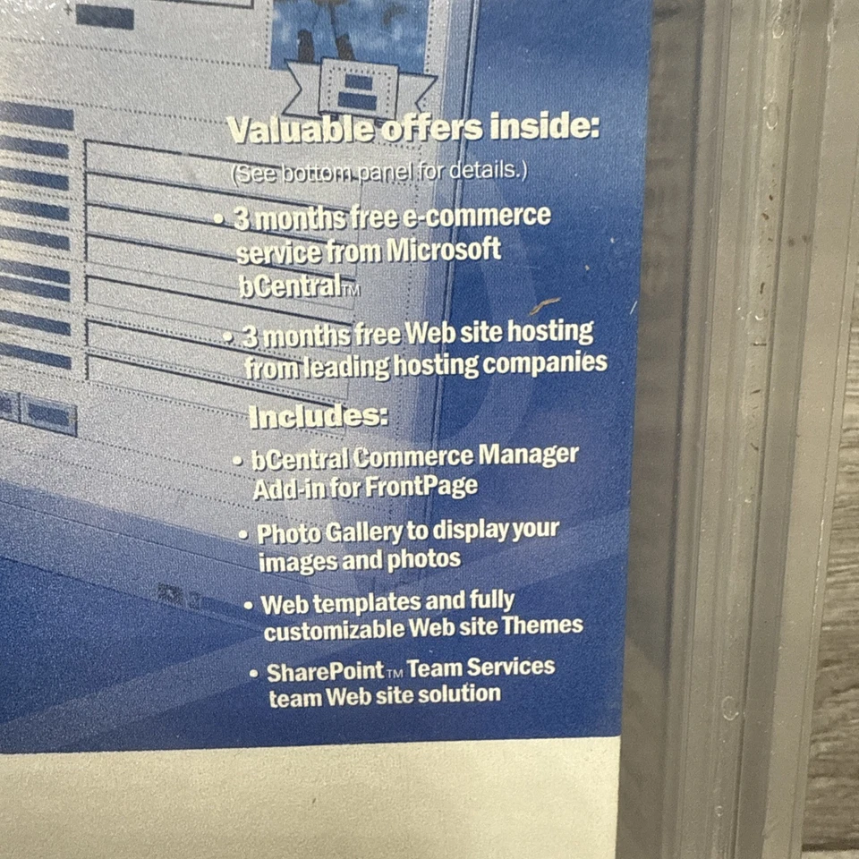 Microsoft FrontPage 2002 Full Version for Windows 98 392-01099 PC 0301 X06-22264 - Image 2 of 4