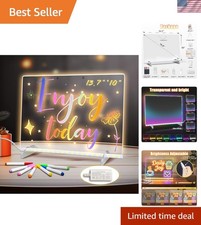 LED Drawing Board for Kids, 13.7x10 In, 8 Colors  6 Modes - Ultimate Creativity