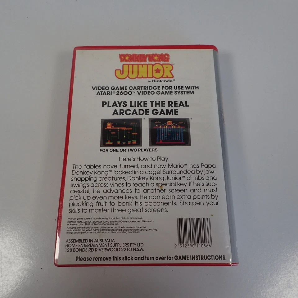 Donkey Kong Junior • ColecoVision Game + Manual (1983) Australian PAL - Box Only - Image 2 of 3