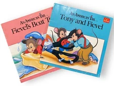 An American Tail Books McDonalds 1986 Tony And Fievel & Fievel’s Boat Trip
