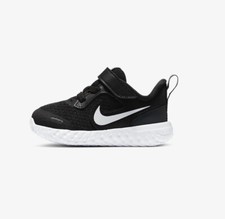 Nike Revolution 5 Shoes, Black/White - Size 2C BQ5673-003