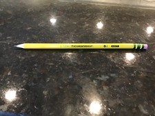 One of the most expensive pencils you will see, it is a Ticonderoga brand pencil
