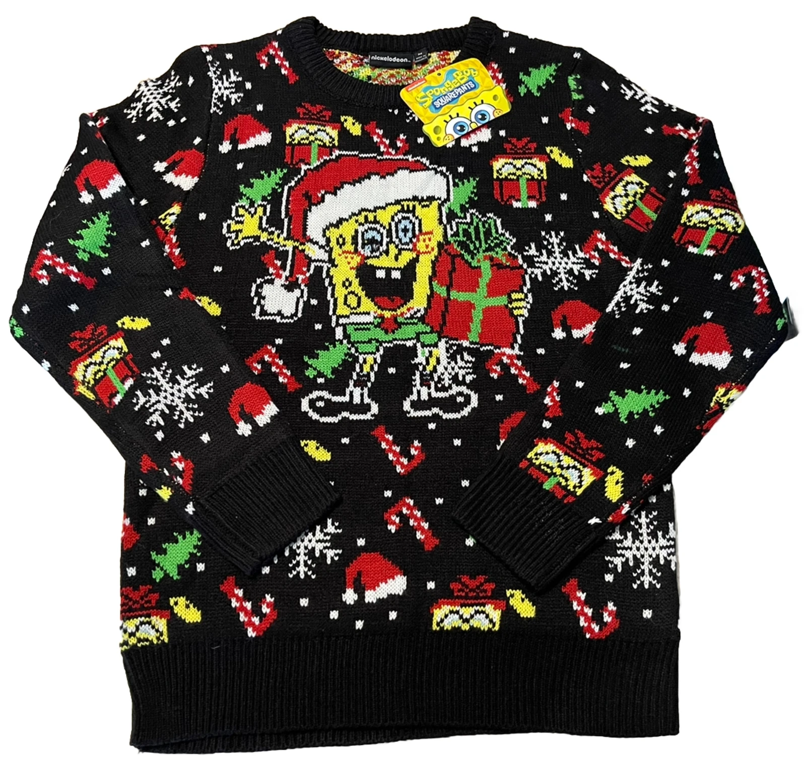 SpongeBob SquarePants Nick 90s Ugly Christmas Sweater Men’s Medium NWT