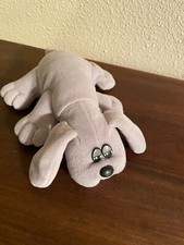 Vintage 1985 Tonka Pound Puppy solid gray no collar 7807 K with free shipping