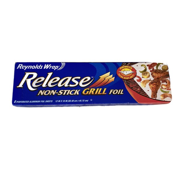 Reynolds Wrap Release Nonstick Grill Foil Perforated Extra Heavy Duty 6 Sheets for sale online