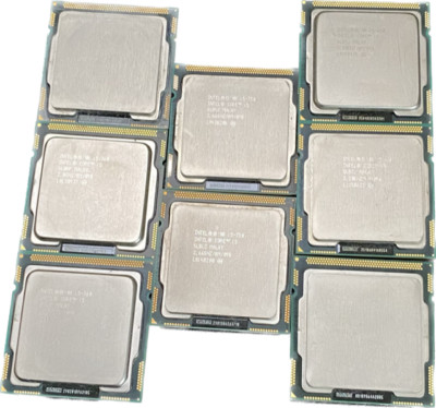 Lot of 8 Intel Core i5-760 (3) i5-750 (2) i5-650 (3) Desktop CPU