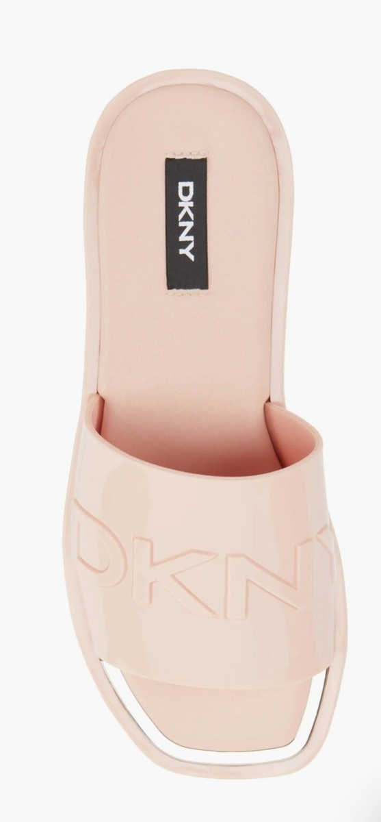 DKNY Laren Platform Slide Sandals 'Powder' Pink Blush Size 9 | eBay
