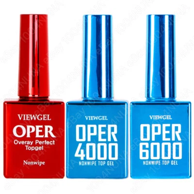 VIEWGEL OPER Top Gel Non-Wipe Korean Nail Art Polish Clear Top Coat UV LED - image 1 of 2