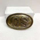 Civil War Confederate CS Southern Rebel Oval Belt Plate Buckle Reenactment Repro