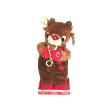 Musical Dancing Rudolph The Red Nosed Reindeer Playing Saxophone