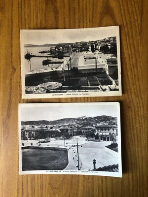 lot 2 POSTCARD LA MADDALENA PIAZZA UMBERTO I TRAVELLED 11