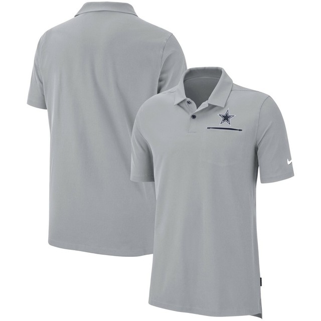 Dallas Cowboys Nike Silver Sideline Elite Performance Dry-Fit Polo | eBay