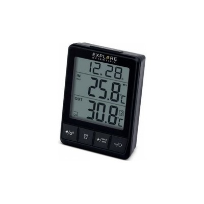Explore Scientific Elektronisches Ambiente-Thermometer Barometerstation Schwarz