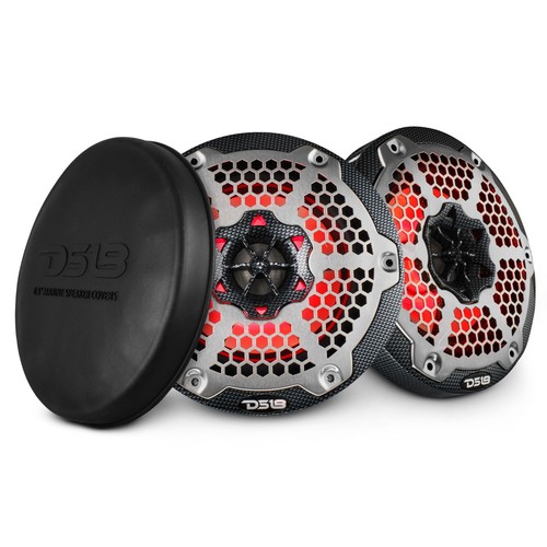 DS18 CF-65M 6.5" Carbon Fiber Marine Speaker - 2-Way 300W Max 4 Ohms 2 Speakers