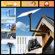 360  Adjustable Wall Mount for Starlink Gen 3/4 - Heavy Duty Roof/Pole Mount Kit