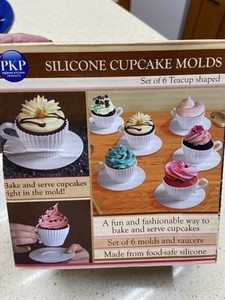 Silicone Cupcake Teacup Molds/set Of 6