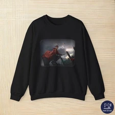 Harry Potter Flying on Broom During Quidditch Unisex Sweatshirt