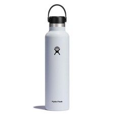 Hydro Flask Water Bottle 24 Oz White Insulated Stainless Steel Wide Mouth Flex
