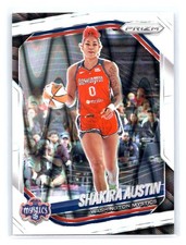 2025 Panini Prizm WNBA #81 Shakira Austin White Seismic Prizms