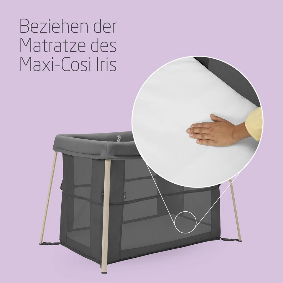 Maxi-Cosi Iris Bettlaken, Spannbettlaken für Babybett, Spannbettlaken für die Ma - Bild 2 von 4