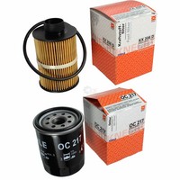 Mahle / Knecht Set Filterpaket Kraftstofffilter Kx 208D ÖLfilter Oc 217
