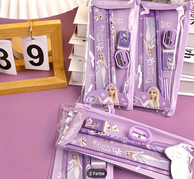 Prinzessin Elsa Schreibset, inklusive Stift, Lineal Radiergummi