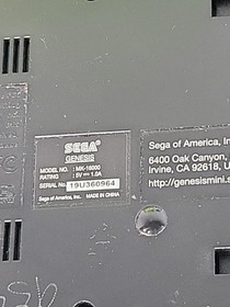 Sega Genesis Mini Classic Console 16 Bit MK-16000 USB HDMI+2 Controllers Tested