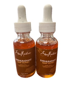 Shea Moisture Even & Radiant Raw Honey Dark Spot Correcting Serum ~1FL OZ EA 2pk