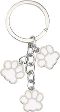Cute Animal Cat Dog Claw Car Key Chain Ring Charm Cat Dog Paw Keychain Pendant f