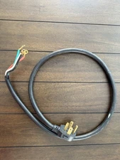 Well Shin EH5330 4 Prong Range Power Cord 5 Foot 50A Universal Oven Stove Wire