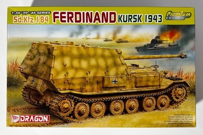 Dragon Premium Edition 6495 1/35 Scale Sd.Kfz. 184 Ferdinand w/PE - Parts Sealed