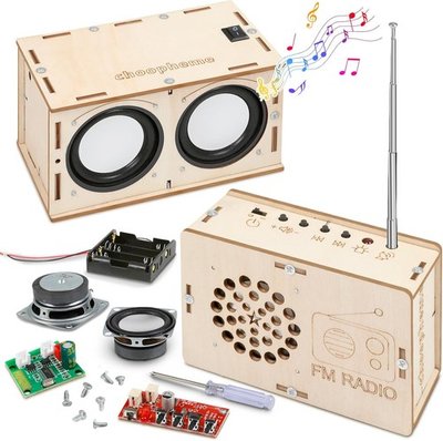 #ad STEM Electronics Kit Build Own Bluetooth Speaker FM Radio $31.16