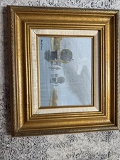 Val McGann Signed Oil on Canvas Painting – Horse & Cart Rural Landscape –