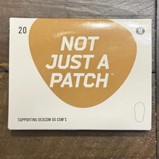 NEW "NOT JUST A PATCH" - DEXCOM G6 CGM ADHESIVE PATCHES - SIZE MEDIUM - 20 CT