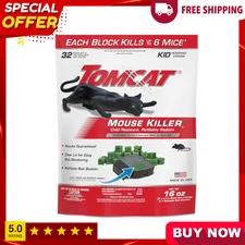 Mouse Mice Rat Killer 32 Blocks Bait Poison Rodent Station Trap Tomcat Control