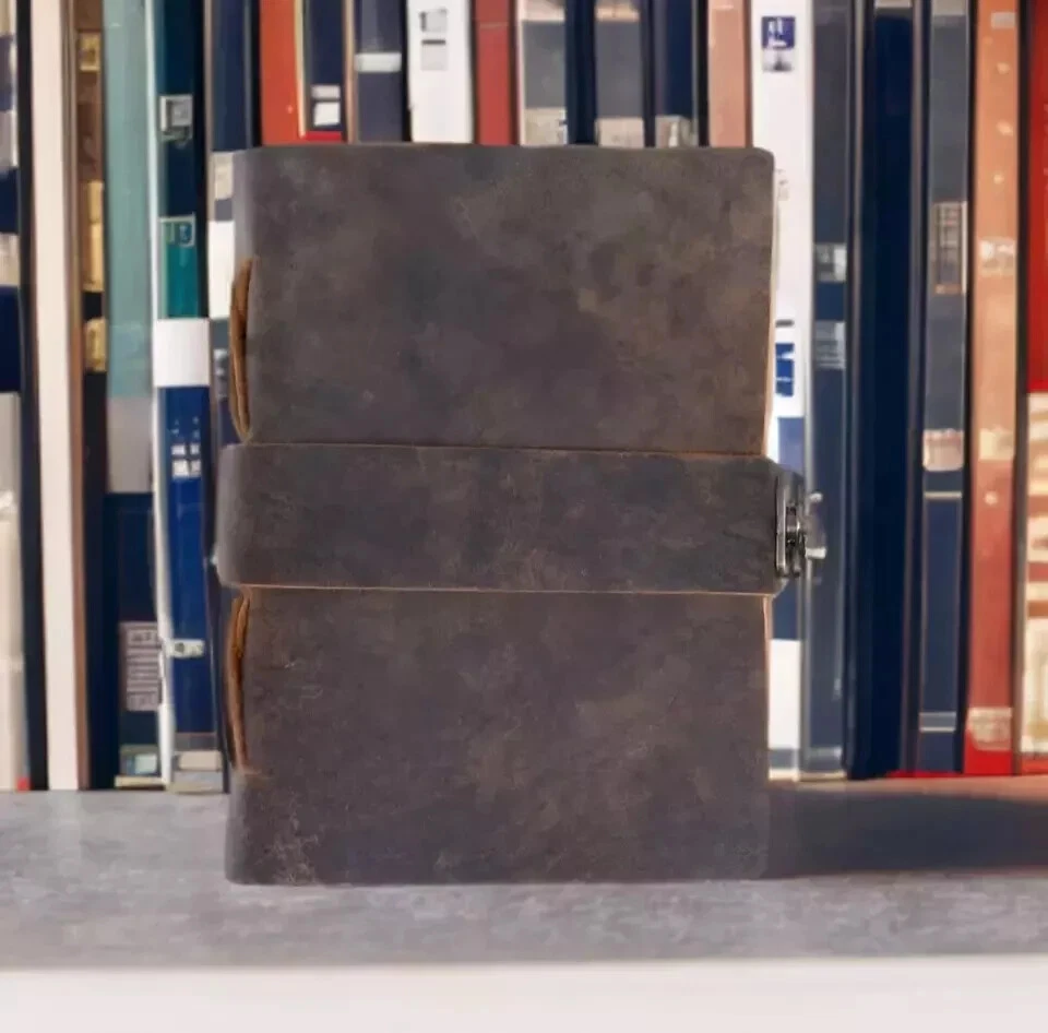 Handmade Leather Bound Vintage Journal Blank Spell Book of Shadows Antique Pages - Image 3 of 4