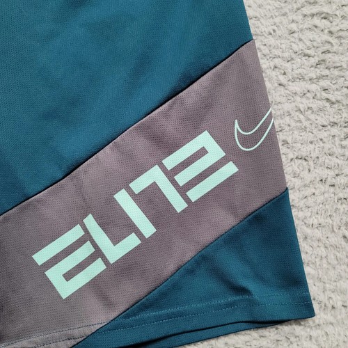Nike Shorts Mens Youth Boys XL Green Dri-Fit Elite Spellout Swoosh Basketball - Picture 2 of 13