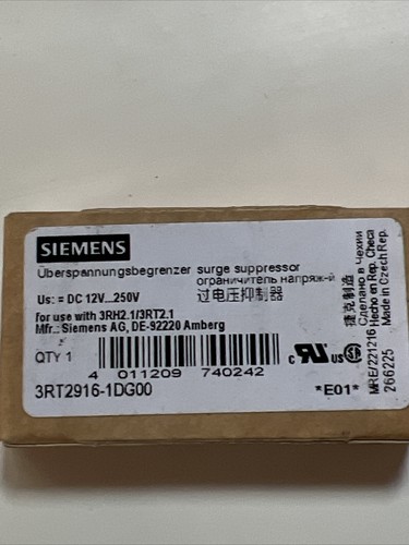 (2) Surtenseur Siemens 3RT2916-1DG00 us:=DC 12V …250V. Quantité : 2 livraison gratuite - Photo 3/6