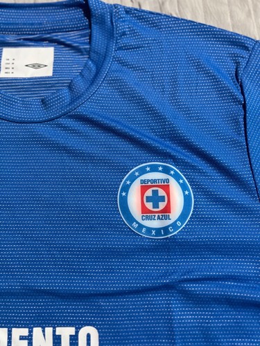 PLAYERA UMBRO HILOS DE PLATA CRUZ AZUL MEXICO HOMBRES - Picture 4 of 9