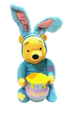 Disney Applause Winnie Pooh Plush Easter Bunny Costume Bucket Honey Animated 17  