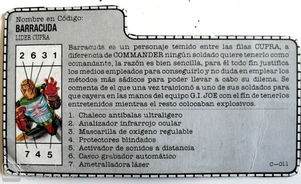 G.I.JOE ARCHIVO BARRACUDA