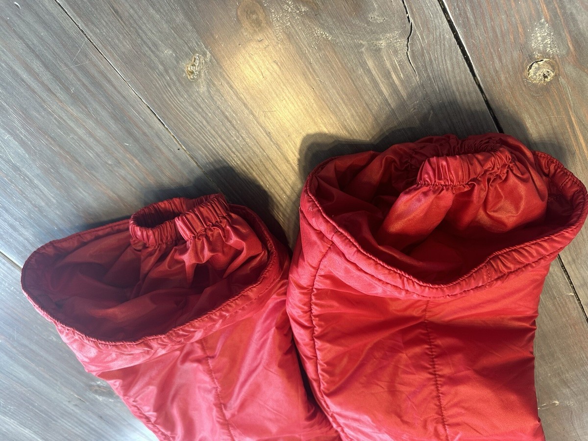 ゴールドウィン ストレッチ 中綿スキージャケット リフレクション 赤 メンズL VTG Men's Goldwin Ski Bibs Jacket Suit Red Medium Made In