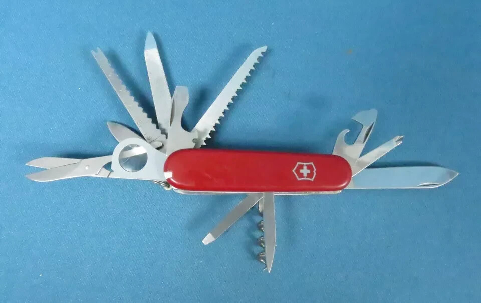 Vintage Victorinox Officer Suisse 15 Blade Swiss Army Knife