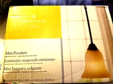 Portfolio Mini Pendant Aged Bronze 0759865 NEW IN BOX