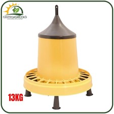 MANGIATOIA A TRAMOGGIA PER POLLI E GALLINE IN PLASTICA DI KG.13 - DIAMETR 43X43H