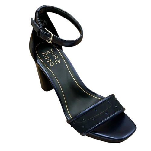 Naturalizer Joy2 Women’s Block Heel Sandals Size 7-8 Midnight Blue Ankle Strap - Picture 3 of 14