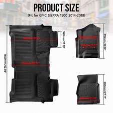 Funda Inferior De Asiento De Conductor Para GMC Sierra 2500 (2011-2014) - Cuero ébano Negro, Lado Izquierdo