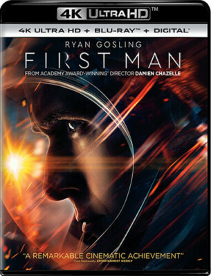 First Man (4K Ultra HD + Blu-ray, 2018, 2-Disc Set) Ryan Gosling, Claire Foy