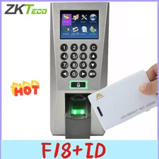 ZKTeco F18 TCP/IP Biometric Fingerprint Time Attendance Door Access Control +ID