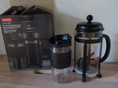Bodum Set Java Kaffeebereiter 1 L und Travel Mug 0,35 L NEU & OVP Kaffeebecher